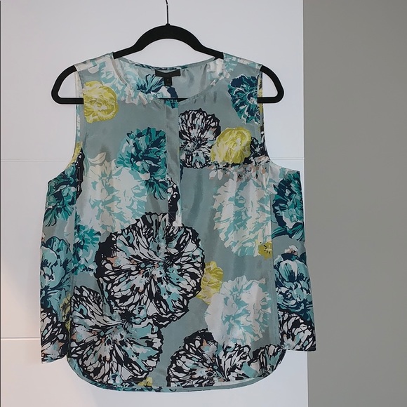 J. Crew Tops - J Crew silk floral patterned tank size 12, NWT